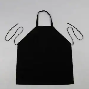 Prisma® - Bib Apron - 100% Spun Polyester - 30" x 34", black