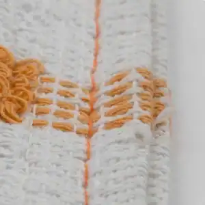 Grill Pad - 100% Cotton - 16" x 9.5", white-gold